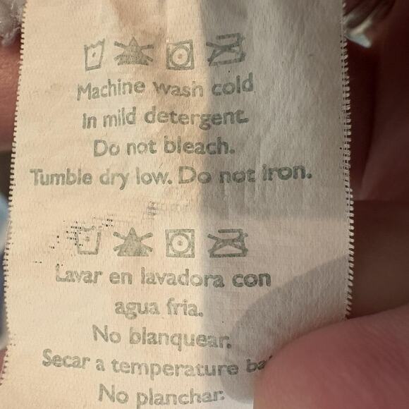 Laura‎ Ashley Baby Blanket Girls 30x40 Reversible Floral Gingham Soft Polyester - Picture 6 of 9